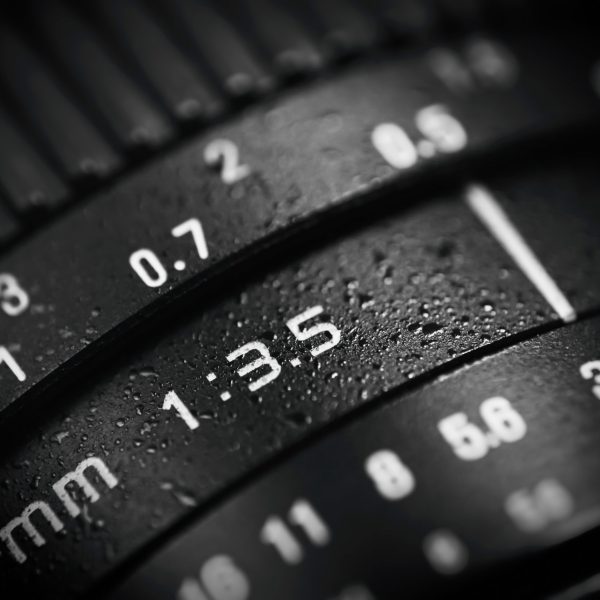 Still life shot of DSLR Camera Lens